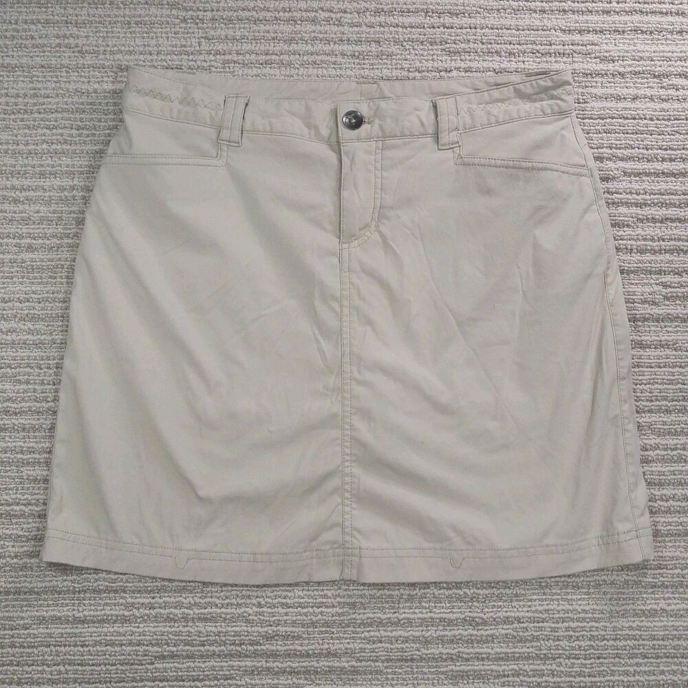 Eddie Bauer Skort Women 4 Tan Travex Skirt Hiking Golf Activewear Outdoor